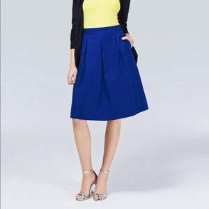 Royal Blue Babaton Knee-length Full Skirt